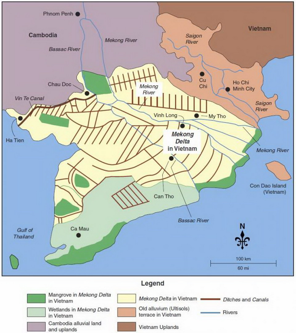 Mekong Delta Travel Map