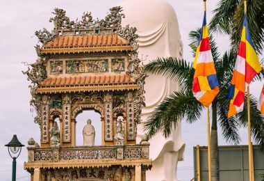 Vinh Trang Pagoda In Mekong Gate